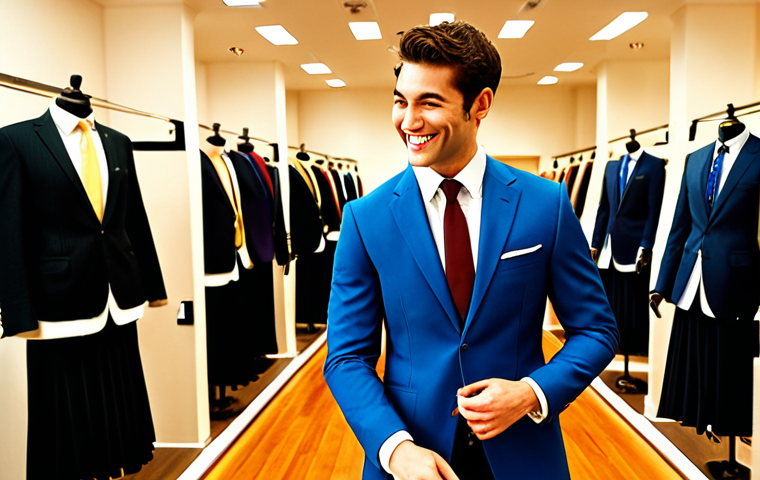 **Image Prompt:** A person happily selecting a perfectly fitting suit in a tailor shop, symbolizing choosing the right financial product. Soft, warm lighting with a focus on the person's confident expression.